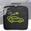 Portable Electric Car Cable Organizer Space Saving Jumper Cable Organizer Tools Cable Bag Square/Round for Electric Car