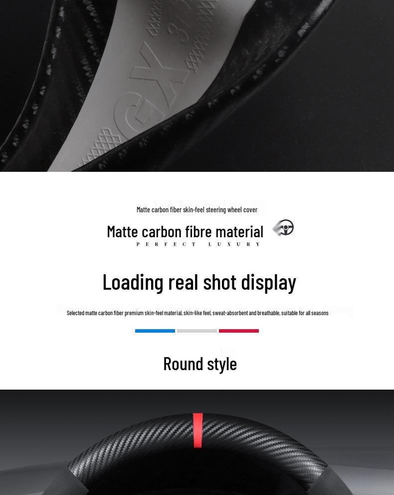 Universellt Rattöverdrag i Kolfiber för Proton- och Perodua-bilar