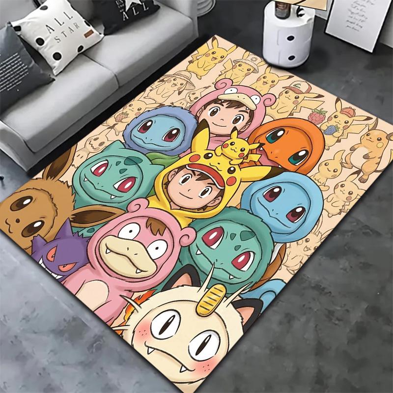 Pokmon Carpet Rug For Living Room Bedroom Home Sofa Decoration Kids Play Nonslip Floor Mat