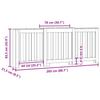 Radiator Cover Grey Sonoma 205 x 21.5 x 83.5 cm