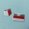 Turkish Flag Car Sticker, Indonesian National Logo Metal Sticker TURKEY Indonesian Car Decoration Aluminum