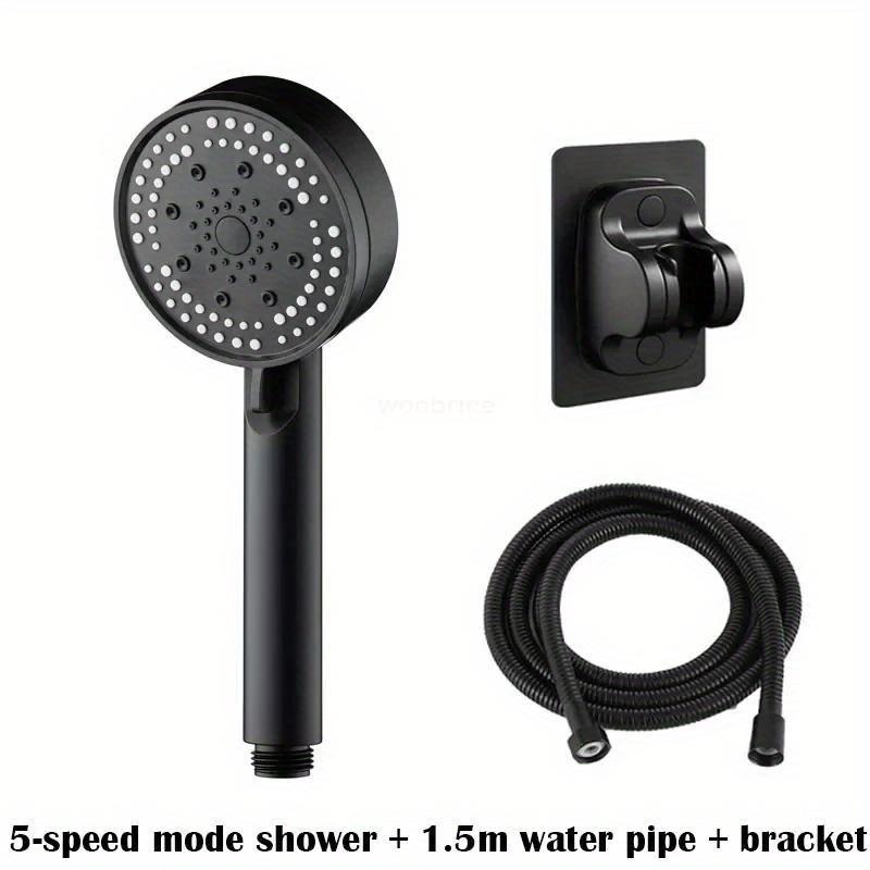 Turbo Bathroom Shower Head Strong Shower Heads High Pressure Powerful Rain Shower C5 Modes Universal Shower Head Set