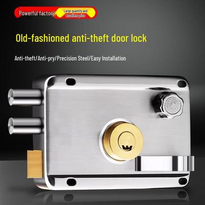 Cerradura de Puerta Antirrobo de Acero Inoxidable Bronce Rojo para Puertas de Madera o Hierro, Uso Doméstico o de Dormitorio, Con Núcleo de Cobre