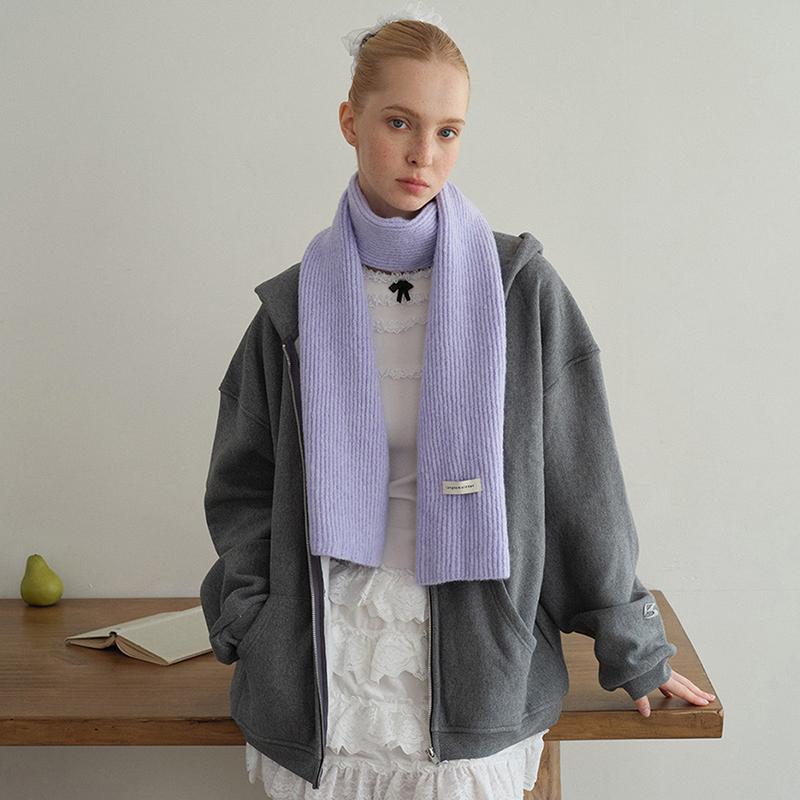 Winter Knitted Wool Scarf For Women Warm Shawls Wrap Scarves Solid Color Design Thick Soft Cashmere Pashmina Neckerchief Poncho
