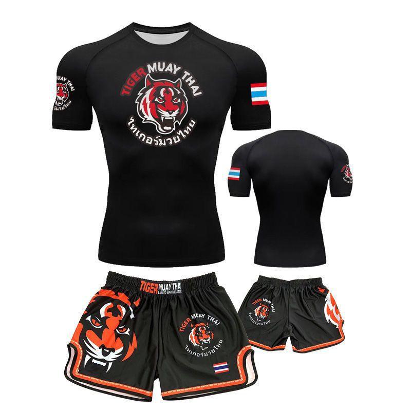 Men Quick Dry Breathable Cycling Jersey Set Short Sleeve Training Suit Gym Workout Riding