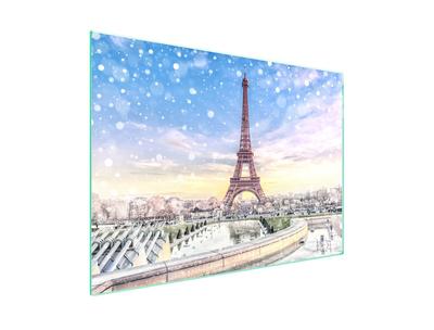 Glass Protective Plate for the Stove 70x52 Paris