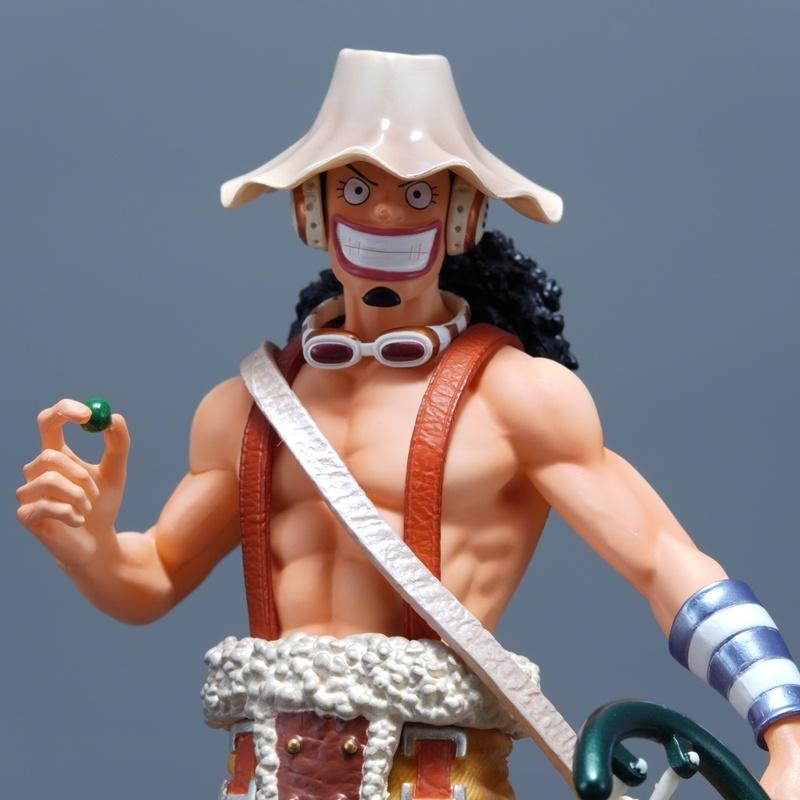 25cm/9,84in Anime One Piece Figúrka Usopp Akčné figúrky PVC Soška Stolová ozdoba Zberateľský model Hračky Darčeky