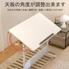 Folding Computer Nordic Table with Adjustable 80cm Wide X 40cm PC Side with Dressing Work Easy Assembly [Rshtong] Height-Adjustable Desk, Desk, Style,