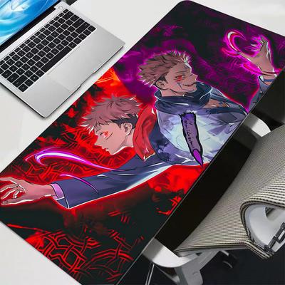 Mouse Pad XXL S-Sukuna Japanese Anime J-Jujutsu K-Kaisen Mousepad Deskmat HD Non-Slip Gaming Keyboard Pad PC Laptop Accessories