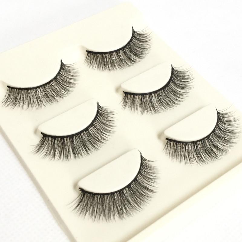 Best-Selling 3D Layered False Eyelashes with Natural Curl D-37 - Box of 3 Pairs