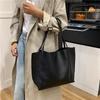 Large Capacity Tote Bag Retro Mother and Child Bag Simple Shoulder Bag Fashionable Women's Bag