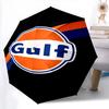 Logo Marca Gulf Ombrello pieghevole 8 stecche Parapioggia Ombrello da sole Ombrello da sole Regalo viaggio