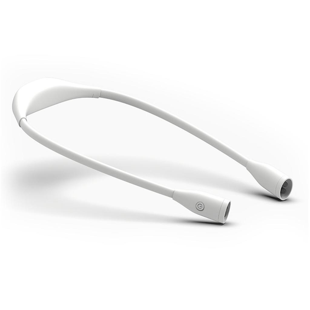 Rechargeable LED Neck Reading Light 360 Degree Universal Adjustment Book Light for Reading in Bed White