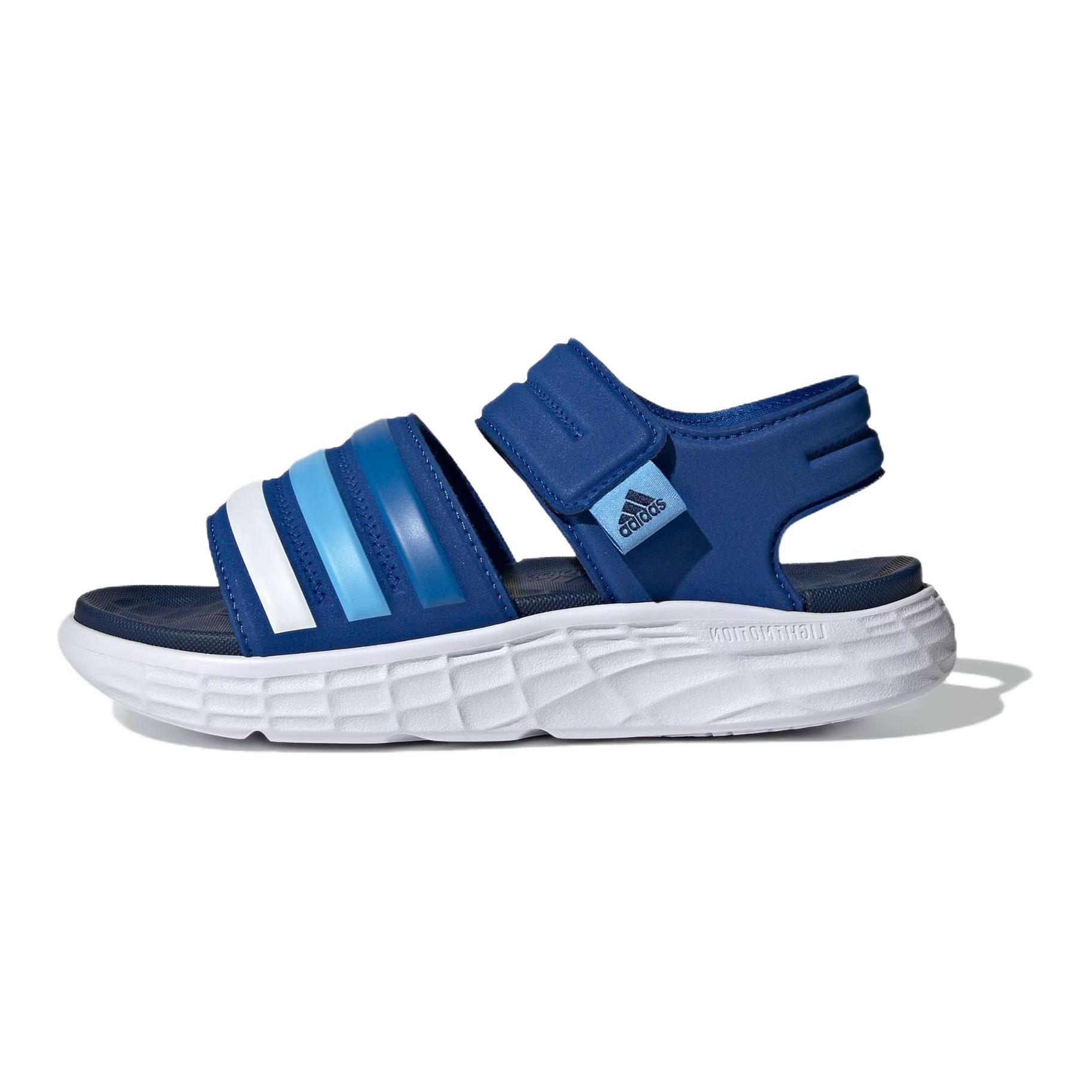 

New Adidas Duramo Sandals Slip Resistant Cushioning Quick Dry Children s Sandals Blue White Kids ID3533 29