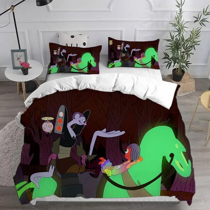 New Cartoon Midnight Gospel Anime Bedding Sets Comforter Quilt Bed Cover Duvet Cover Pillow Case 2-3 Pieces Sets Kids Adult Size
