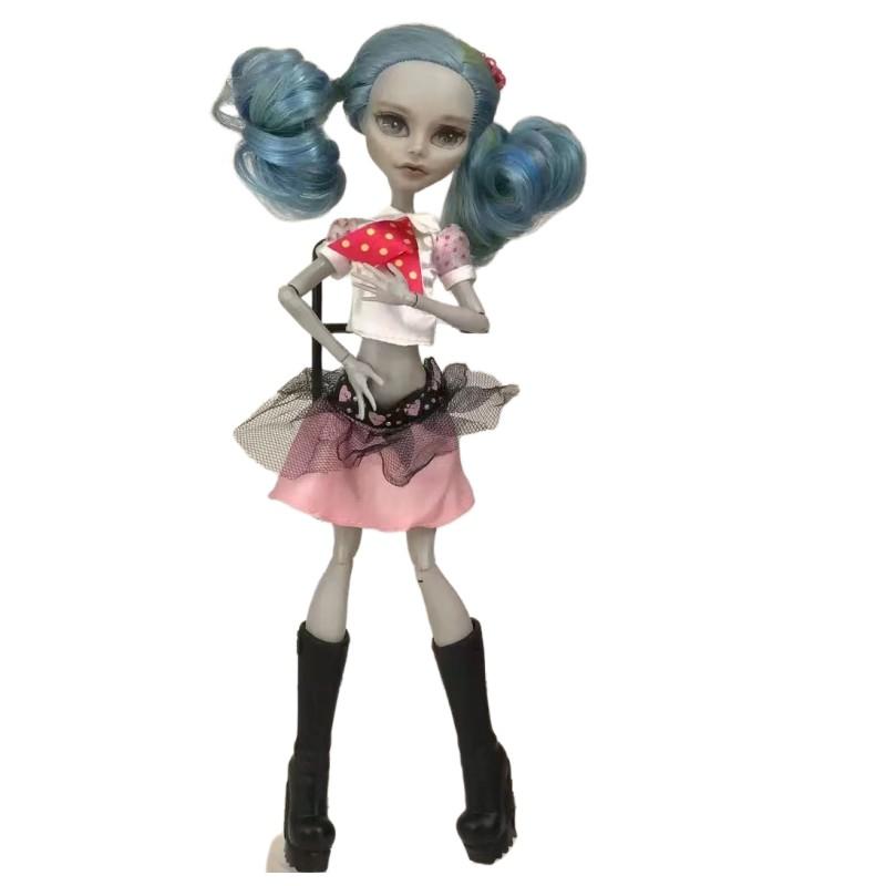 Monstering High Doll Clothing Set Dress Handmade Outfit Chinese Classic Doll Holiday Decors Clothes Girl Dressing Coat Pants