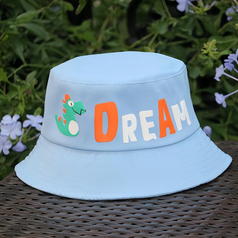 

Cute Dinosaur Spring Autumn Thin Fisherman Hat Baby Sunshade Cap Cartoon Uv Protection Hat Breathable Cap For Children