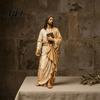 Spiritual Gifts for Easter Christmas Jesus Reading Book Resin Figurine, Small Religious Statue Bookshelf Mantel Prayer Baptism Communion Believers