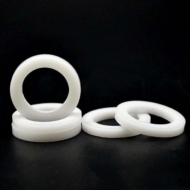10/20Pcs White POM Bushing Washer M3 M4 M5 M6 M8 M10 Insulated Plastic Gasket Round Hollow Unthread Standoff Spacer Sleeve