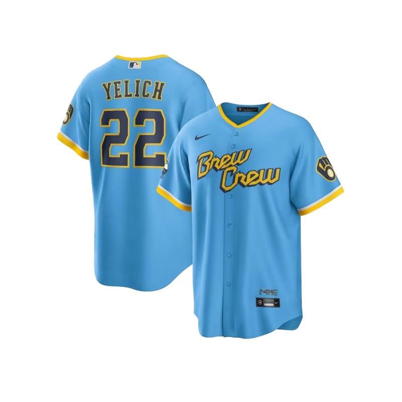 Milwaukee Brewers MLB Basebolltröja Broderad 11 9 22 Nummer Anpassad Sportkläder Herr Dam Höst