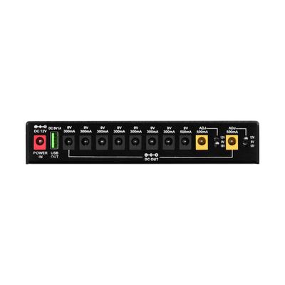MOSKYAudio ISO-10 Φορητός Σταθμός Τροφοδοσίας Εφέ Κιθάρας 10 Απομονωμένες Εξόδους DC & Μία 5V USB