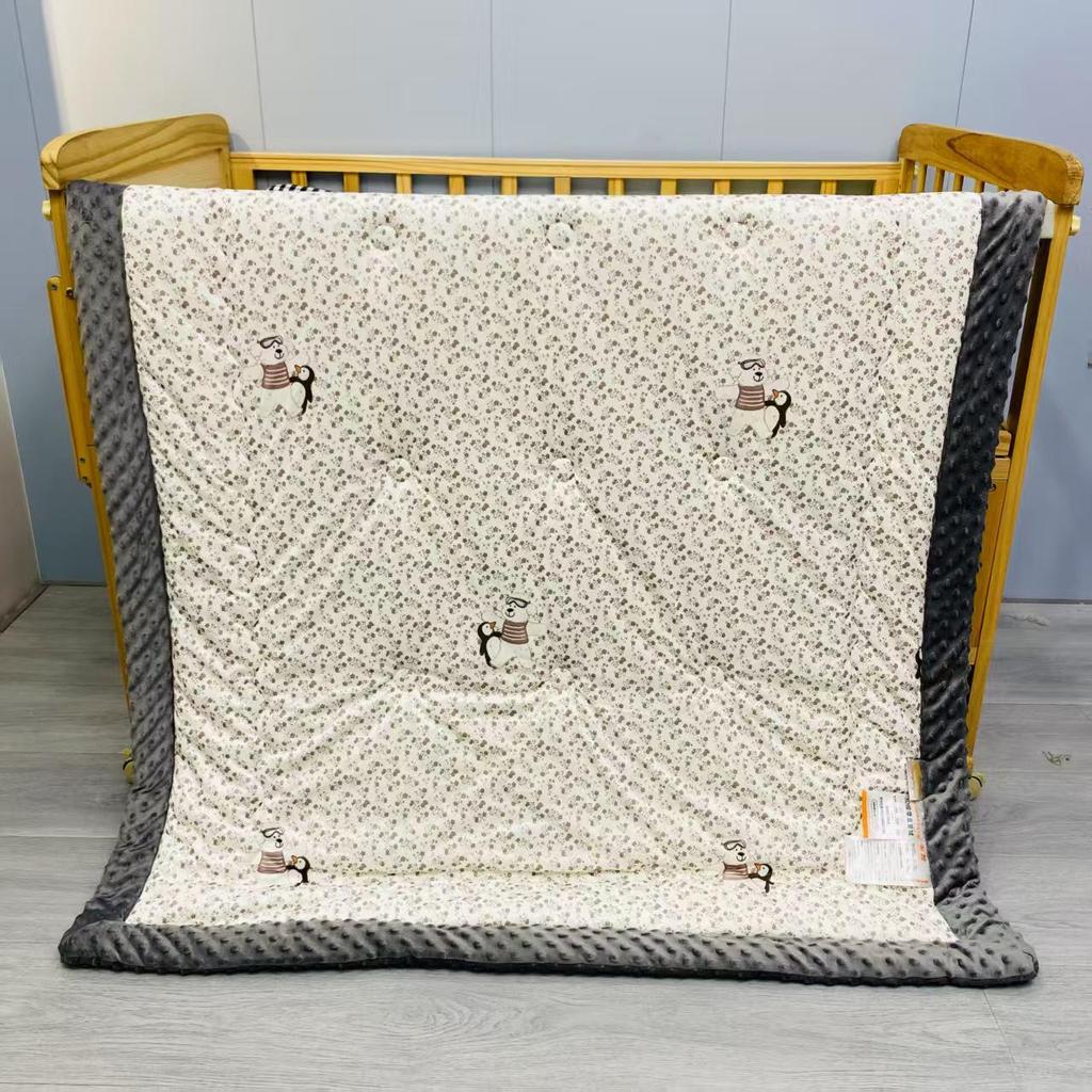 Plapumă Tricotată din Bumbac de Desene Animate pentru Copii - Moale, Lavabilă la Mașină, Plapumă de Iarnă pentru Grădiniță și Somnurile Bebelușilor.