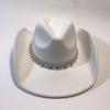 Felt Western Cowboy Hat Big Brim Hat Women's Rhinestone Accessories Top Hat Men's Premium New Jazz Hat