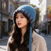 Knitted Hat Women's Outdoor Face Is Small, Cold-proof and Warm, Ear Protection Hat, Fashionable Foreign Hat