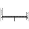 Metal Bed Frame with Headboard and Footboard Black 107 x 203 cm