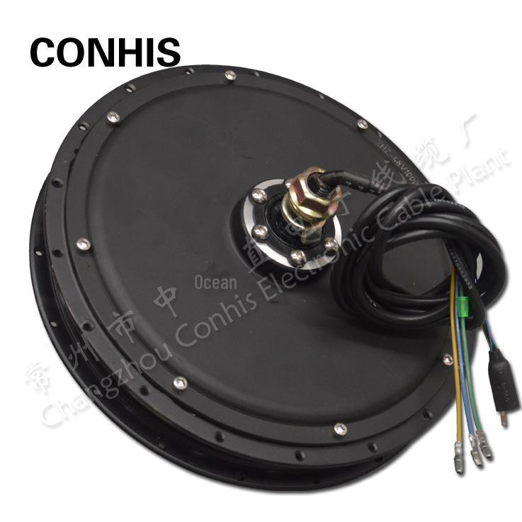 

Безщітковий безредукторний двигун з 205 спицями, 48 В 1000 Вт, передній привід (Матовий чорний/сріблясто-чорний)