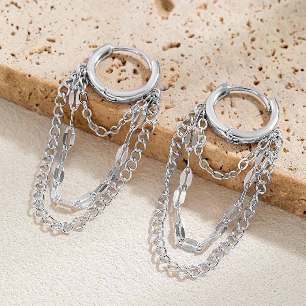 Hypoallergenic Chain Earrings Tassel Dangle Drop Earrings Fashion Hoop Earrings  Daily Wear