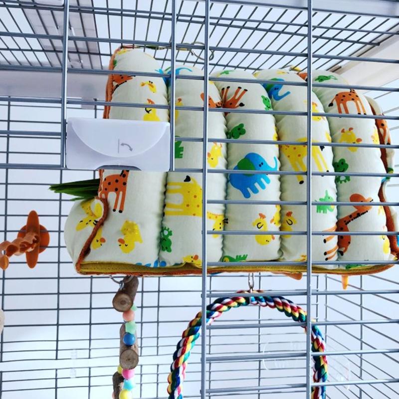 Fashion Pet Bird Parrot Cages Warm Hammock Hut Tent Bed Hanging Cave for Sleeping Small Bird Cage Accessories Bird House