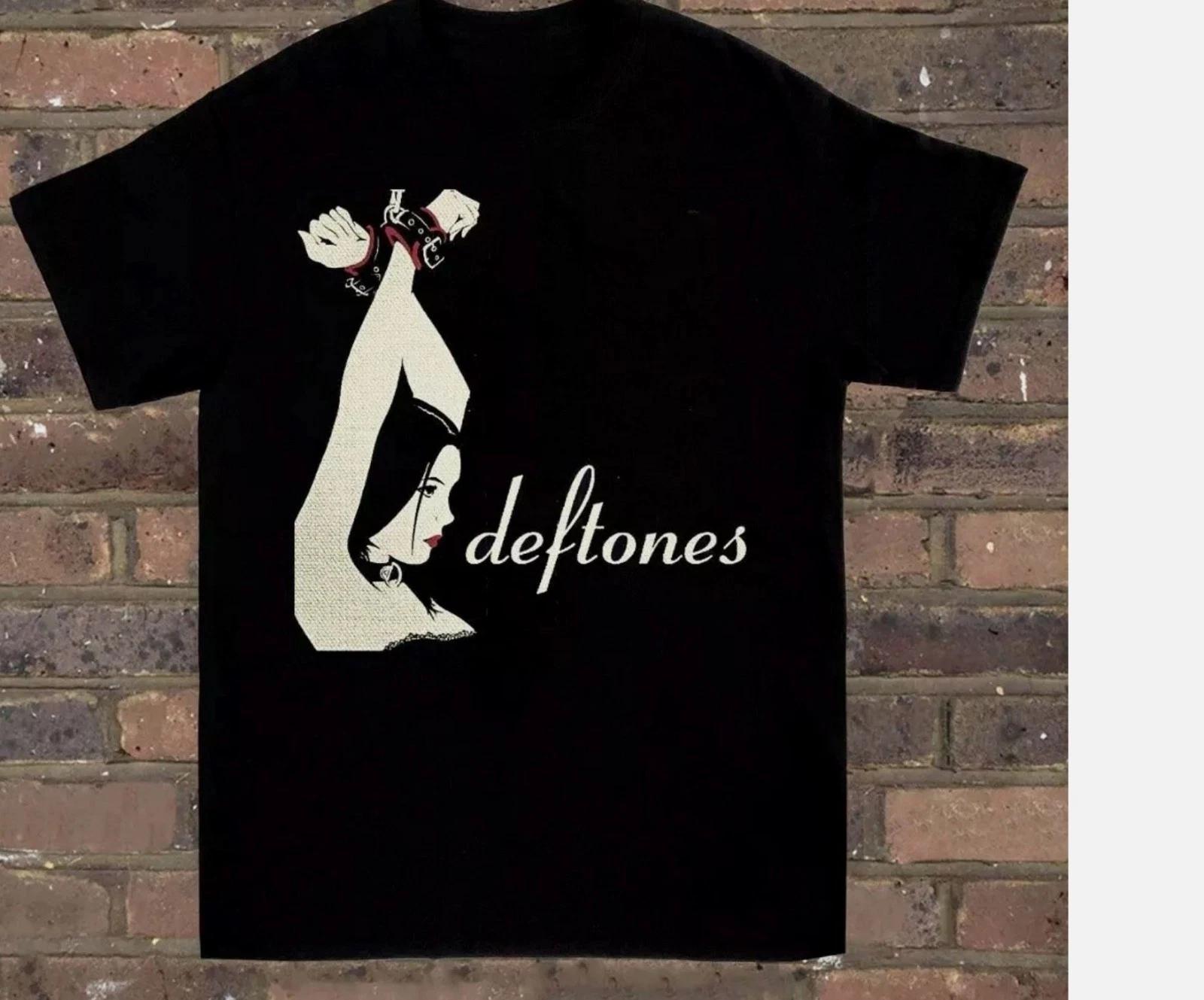 Deftones Band Unisex Black 100% Cotton T-shirt Mens Tees Top S-5XL M