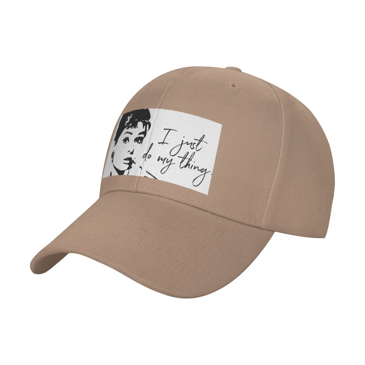 

Audrey Heburn, I Just Do My Thing #blackandwhite Baseball Cap Beach Brand Man cap sailor cap for men Caps For Women Men s