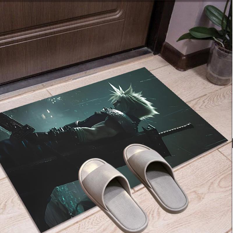 Final Fantasy Pattern Rug, Indoor/Outdoor Mat, for Picnic, Gameroom, Bedroom, Office, Living Room, Home Decor Carpet, Birthday Gift