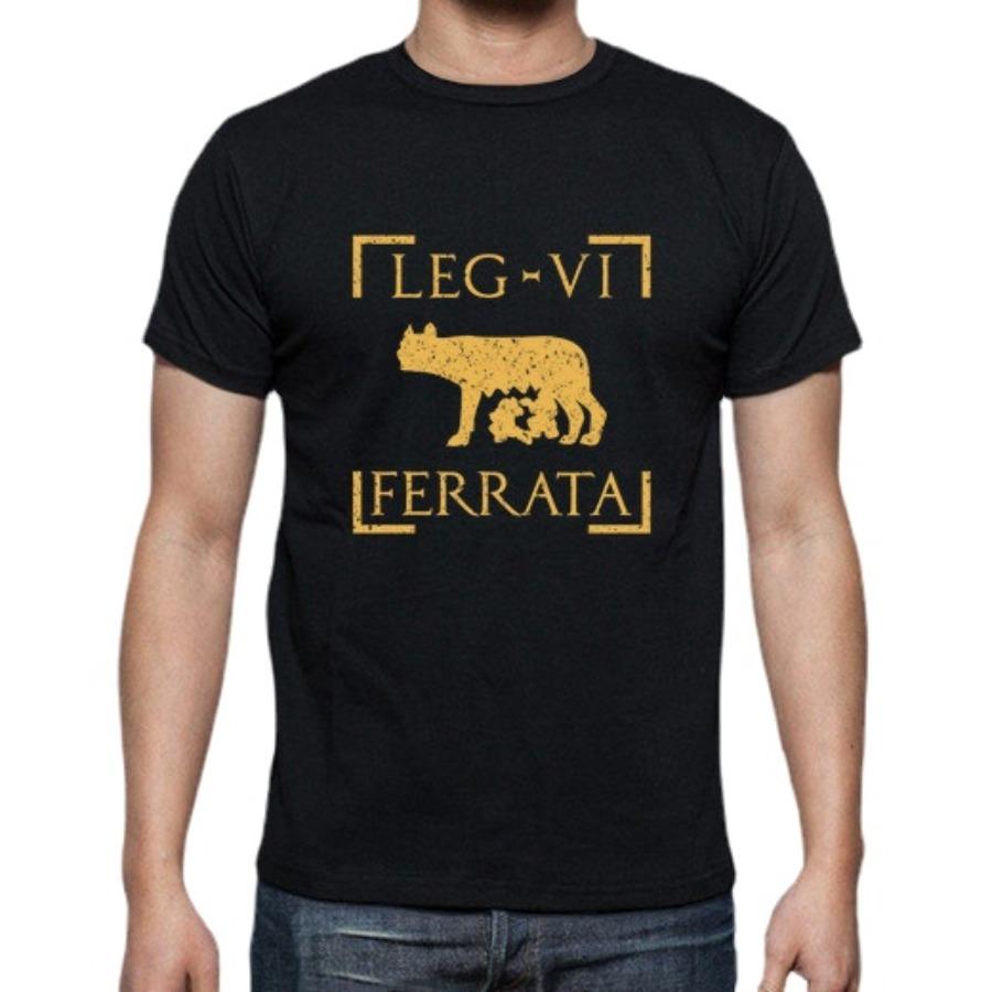 Legio VI Ferrata Roma Legion The Capitoline Wolf Emblem TShirt Summer Cotton ONeck Short Sleeve Mens T Shirt New S3XL