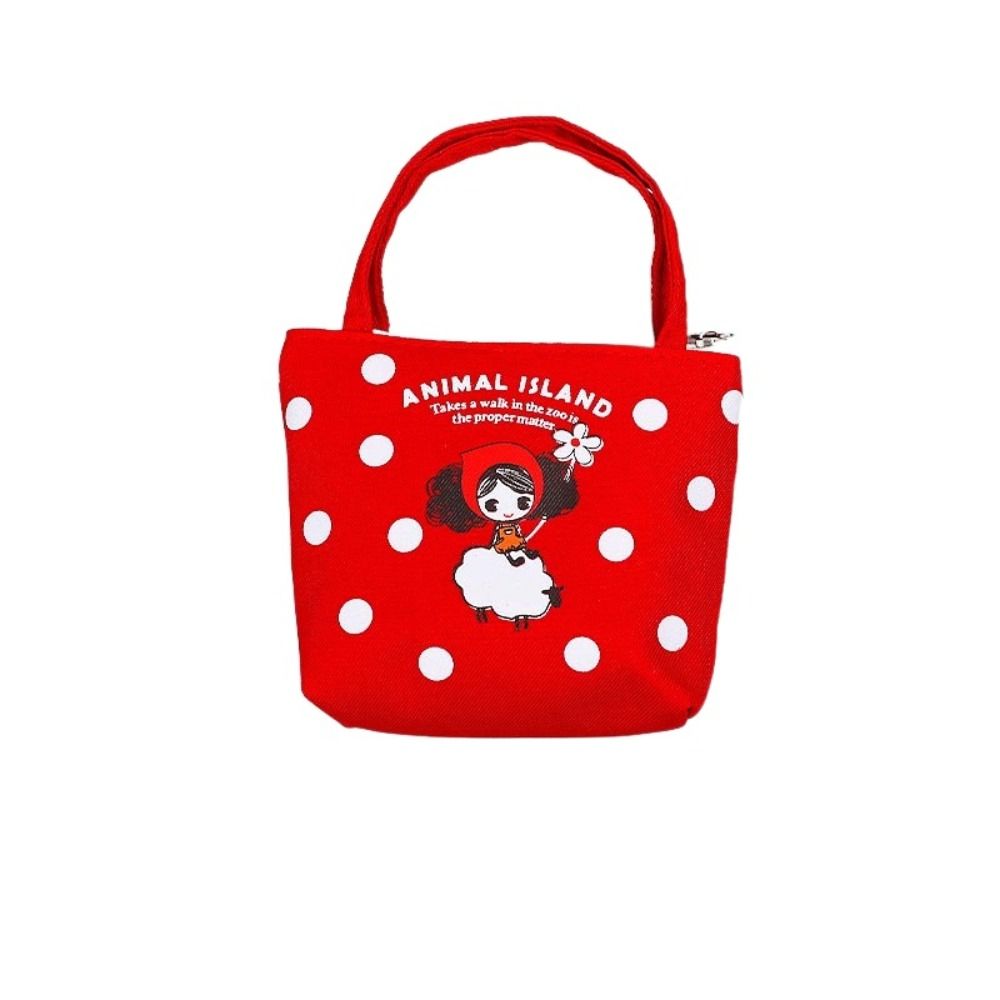 

Упаковочная сумка Сумки для денег Жираф Мини холщовая сумочка Медведь Помада Косметичка Мультяшный кошелек для монет красный