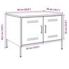 VidaXL Coffee Table, Side Table with Legs, End Table with Door, Living Room Storage Furniture, Olive Green 843034