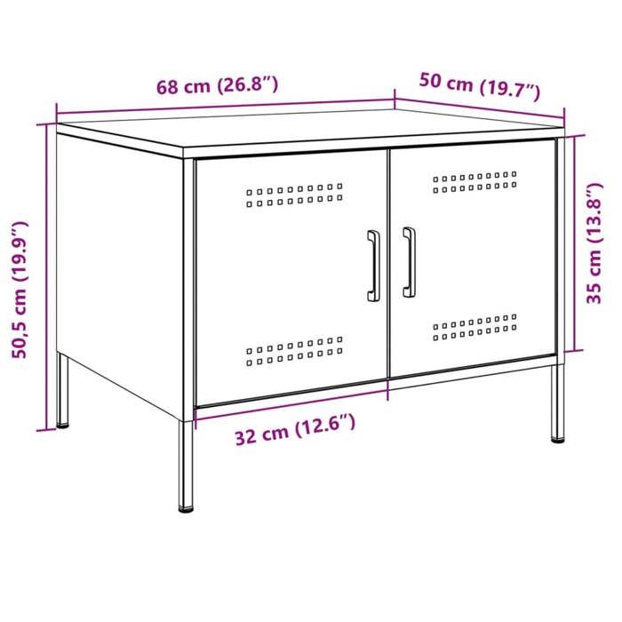 VidaXL Coffee Table, Side Table with Legs, End Table with Door, Living Room Storage Furniture, Olive Green 843034