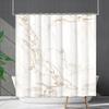 Shower Curtain Waterproof And Mildew-Proof Marble Pattern Bathroom Curtain Shower Curtain Partition Curtain Free Of Punching