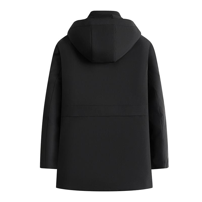 Autumn and Winter Fleece Thickened Detachment Cap Middle-aged Business Casual Cotton-padded Clothes
