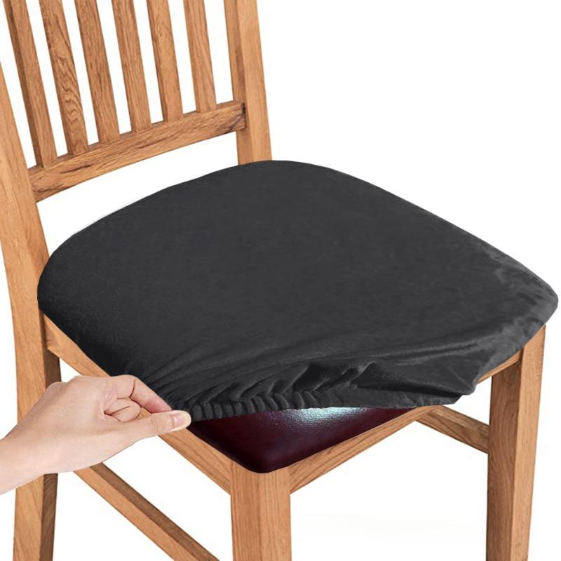 Dining Room Chair Seat Covers Removable Washable Elastic Cushion Covers For Upholstered Dining Chair