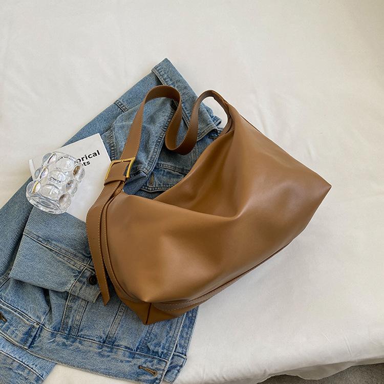 PU Tote Bag, Medium Size Commuting Shoulder Bag, Large Capacity Urban Minimalist Style Handbag, Women's Bag