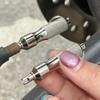 1/3PCS Universal Tire Repair Screwdriver Stainless Steel Antirust Tire Valve Wrench with Key Ring Tire Repair Tools for Car Motorcycle