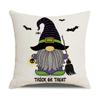 Halloween Pillowcase New Linen Digital Print Home Decoration Purple Pumpkin Cushion Cover