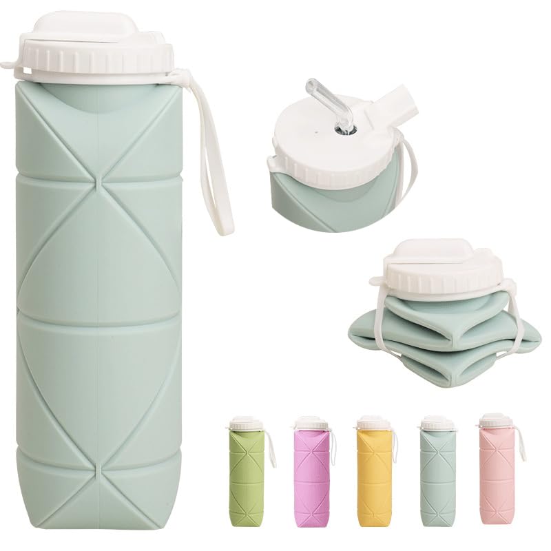 Foldable Portable Water Large Capacity Lightweight with Silicone Collapsible Water for and Made with Easy To Cold and Heat Suitable for Kids and