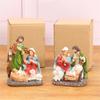 Detailed Holy Family Resins Statue Christmas Home Desktop Decors Religious Nativity Scene Figurine Shelf Ornament Gift