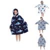 Delightful Large Wearable Blanket Sweatshirt For Kids Soft Warm Cozy Fabric With Fun Illustrations