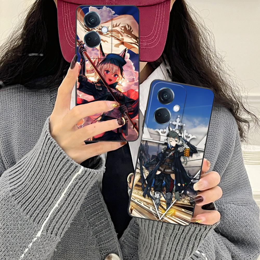 Arknights Grani Mattes TPU-Handyhülle für OPPO Reno 14 13 12 11 10 9 8 7 6 5 F T Pro 5G Bunte Druckabdeckung