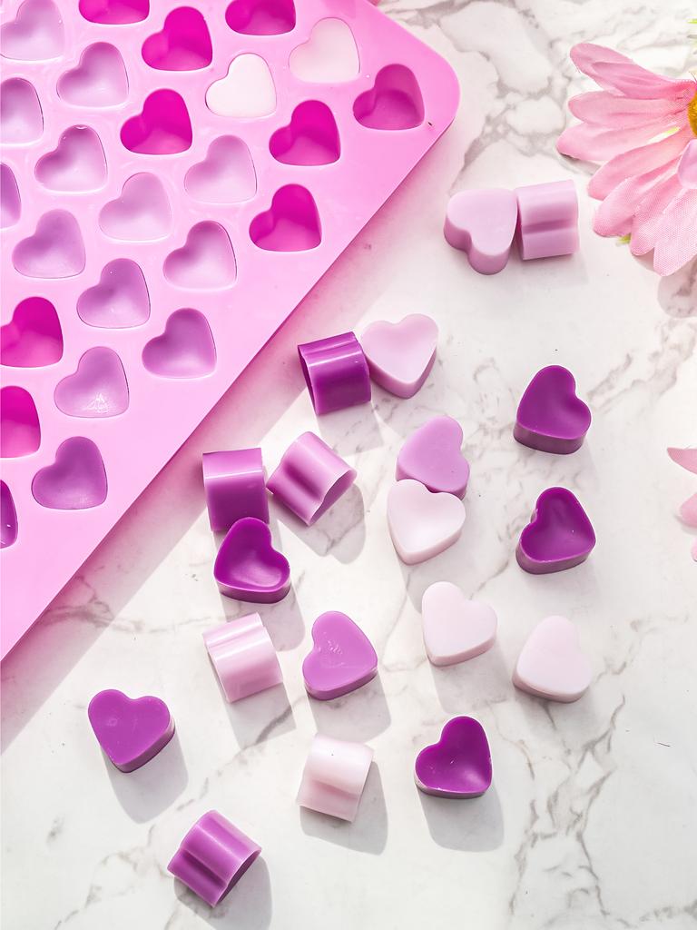 55 Love Silicone Candle Mold DIY Aromatic Mini Heart Candle Making Handmade Soap Resin Ice Chocolate Mold Cake Soap Decor Gifts